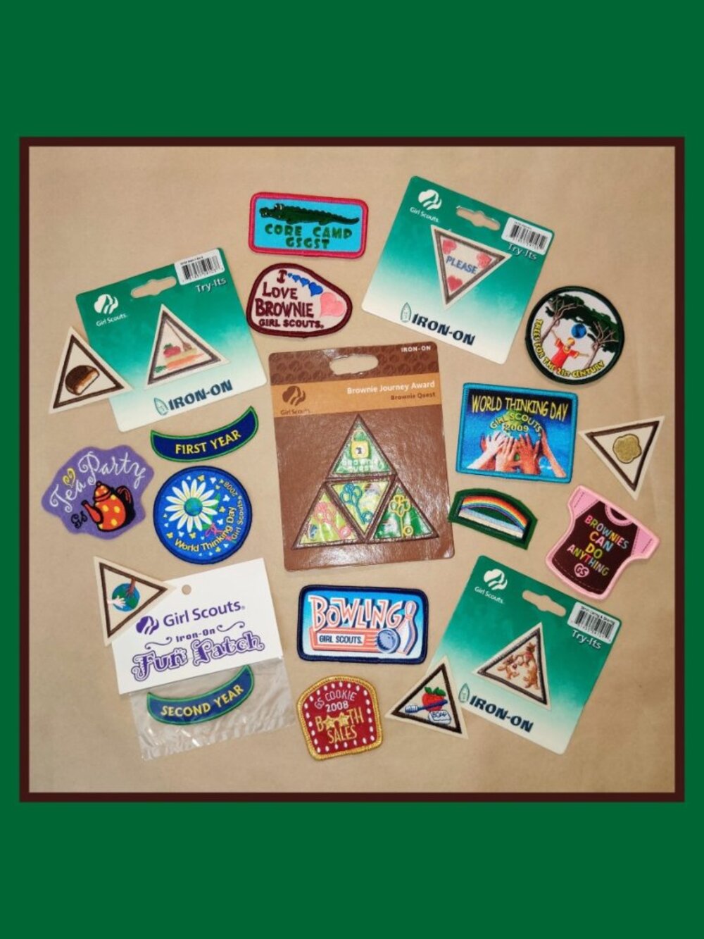 Vintage Girl Scouts & Brownies Patches / Badges - Iron-On / Sew-On - Lot of 23